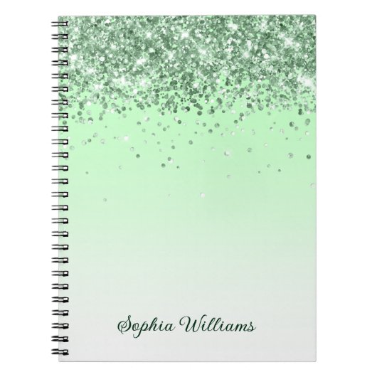 Glitter Green Notitieboek (Voorkant)