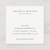 Glitter Green Pink Aqua Shiny Hartelijk dank voor  Vierkante Visitekaartje (Achterkant)