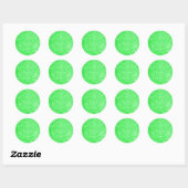 Glitter Green Ronde Sticker (Vel)