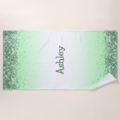 Glitter Green Strandlaken (Voorkant)
