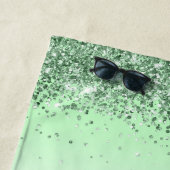 Glitter Green Strandlaken (In situ)