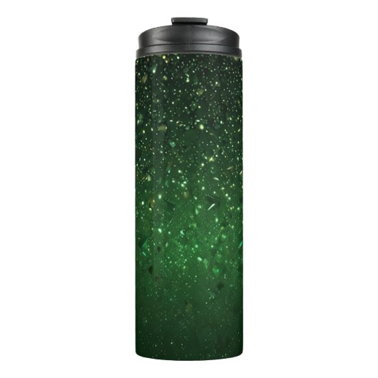 Glitter Green Thermosbeker (Voorkant)