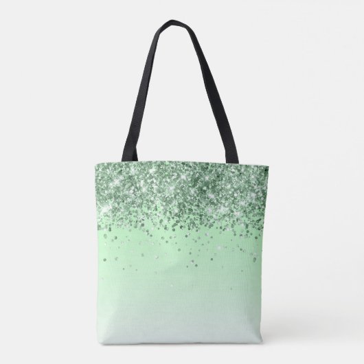 Glitter Green Tote Bag (Achterkant)