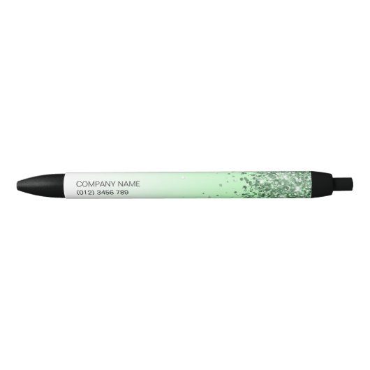 Glitter Green Zwarte Inkt Pen (Voorkant)