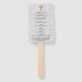 Glitter Greenery Funeral Celebration of Life Handwaaier (Achterkant)