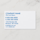 glitter Griekenland vlag visitekaartjes (Achterkant)