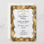 Glitter grillige hand getrokken boog kerstfeest kaart (Voorkant)