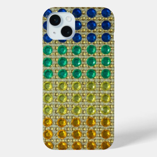 Glitter groen geel blauw sparkleiPhone hoesje (Achterkant)