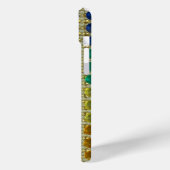Glitter groen geel blauw sparkleiPhone hoesje (Achterkant / Links)