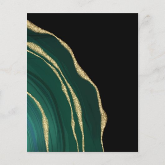 Glitter groene agaat edelsteen (Achterkant)