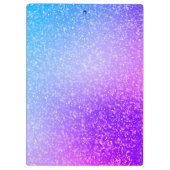 Glitter Gymnastics Beam Blue en Paars Klembord (Achterkant)