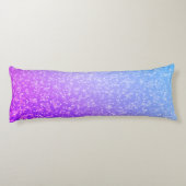 Glitter Gymnastics Beam Blue en Paars Lichaamskussen (Achterkant)