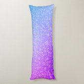 Glitter Gymnastics Beam Blue en Paars Lichaamskussen (Achterkant (Verticaal))