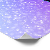 Glitter Gymnastics Beam Blue en Paars Poster (Hoek)