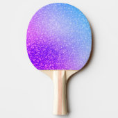 Glitter Gymnastics Beam Blue en Paars Tafeltennisbatje (Achterkant)