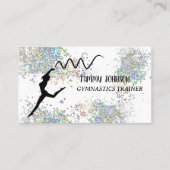 Glitter Gymnastics White Visitekaartje (Voorkant)
