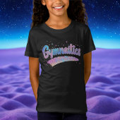 Glitter Gymnastiek Pastel Regenboog Sportief T-shirt