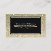 Glitter Hair Stylist Bobby Pin Visitekaartje (Voorkant)