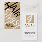 Glitter Hair Stylist-kaarten Visitekaartje (Voorkant / Achterkant)