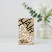 Glitter Hair Stylist-kaarten Visitekaartje (Staand voorkant)