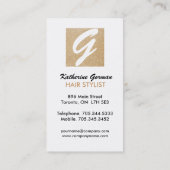 Glitter Hair Stylist-kaarten Visitekaartje (Achterkant)