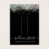 Glitter HairClip Jewelry Display Kaart holografisc (Voorkant)