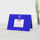 Glitter hamsa חמסה bloemenkaart bedankkaart (Achterkant)