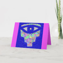 Glitter hamsa חמסה bloemenkaart bedankkaart