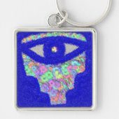 Glitter hamsa floral sleutelhanger (Voorkant)