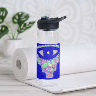 Glitter hamsa mooie bloem waterfles