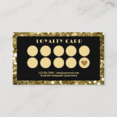 Glitter & Hand nagel salon Manicurist Klantenkaartje (Achterkant)