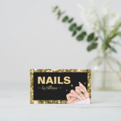 Glitter & Hand nagel salon Manicurist Klantenkaartje (Staand voorkant)