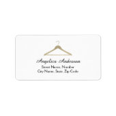 Glitter Hanger Logo Adreslabel Etiket (Voorkant)