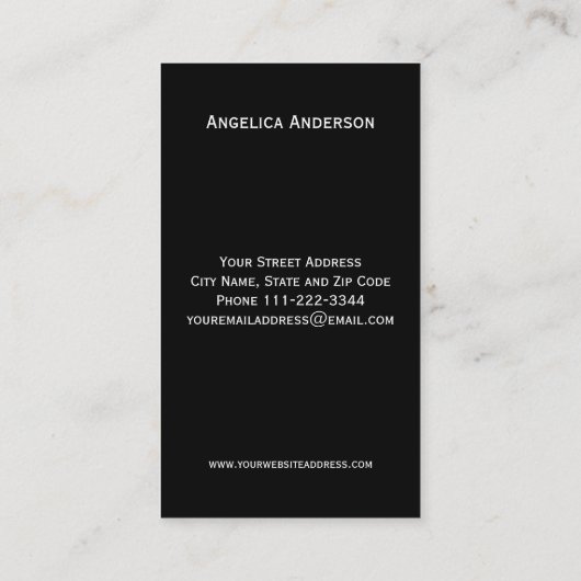 Glitter Hanger Logo Visitekaartje (Achterkant)