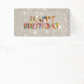 Glitter Happy Birthday Spandoek (Insitu)