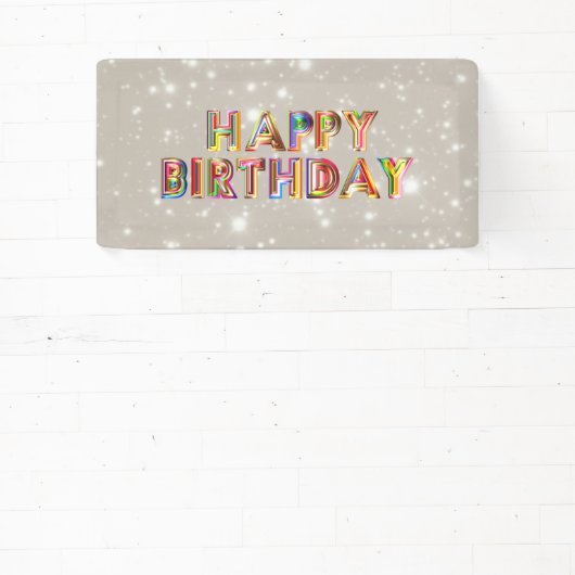 Glitter Happy Birthday Spandoek (Insitu)