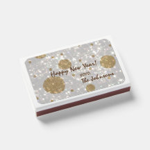 Glitter Happy Nieuwjaar Matchboxes