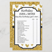 Glitter hart Birthday, al dan niet in game (Voorkant / Achterkant)