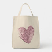 GLITTER HART CANVAS TAS (Achterkant)