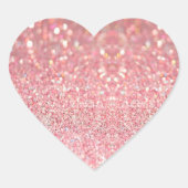 Glitter Hart Sticker (Voorkant)