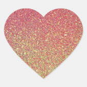 Glitter Hart Sticker (Voorkant)