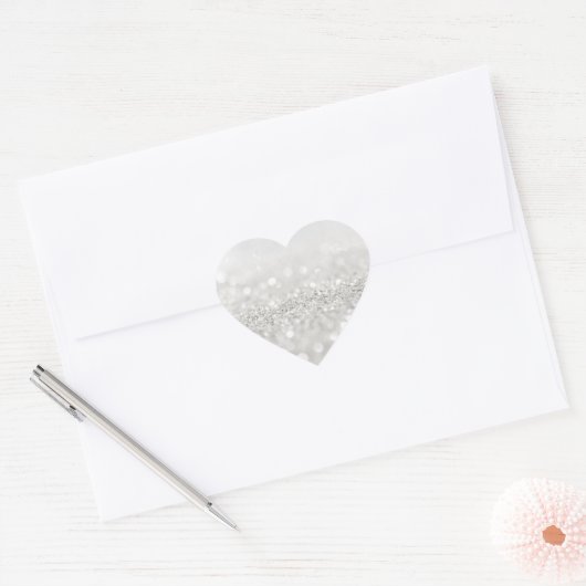 Glitter Hart Sticker (Envelop)
