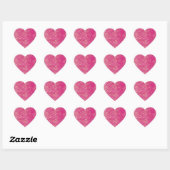 Glitter hart sticker, voor geschenken! sticker (Vel)