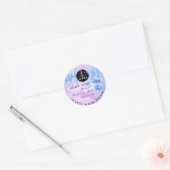 Glitter Hartelijk dank Logo Holograaf maakt roze l Ronde Sticker (Envelop)