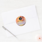 Glitter Hartelijk dank Logo Holografen Metaal Stri Ronde Sticker (Envelop)