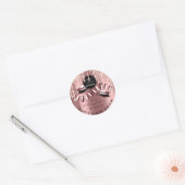 Glitter - Hartelijk dank voor Logo - Stappen gemaa Ronde Sticker (Envelop)