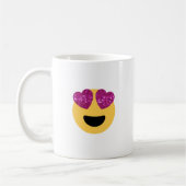 glitter hartoog emoji koffiemok (Links)