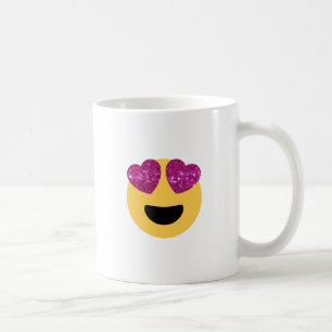 glitter hartoog emoji koffiemok