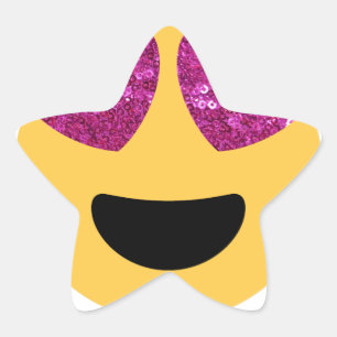 glitter hartoog emoji ster sticker