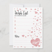 Glitter hartroze lippen Contact Info Wish List (Achterkant)